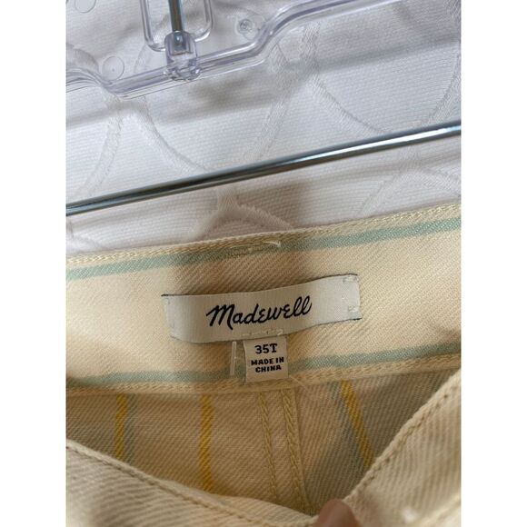 Madewell Pant Emmett Tall Wide Leg Crop Stripe NWT - Picture 9 of 10